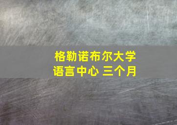 格勒诺布尔大学语言中心 三个月